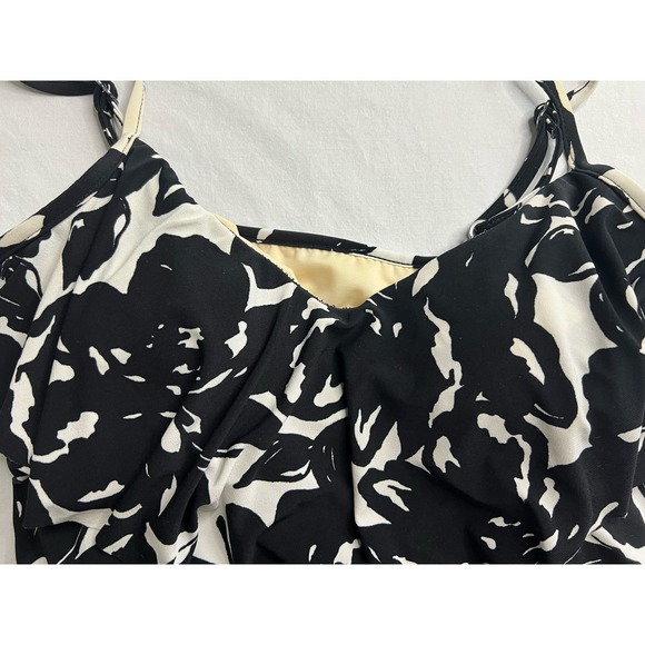 MagicSuit Swim Top Tankini Size 12‎ Black White - Picture 7 of 10